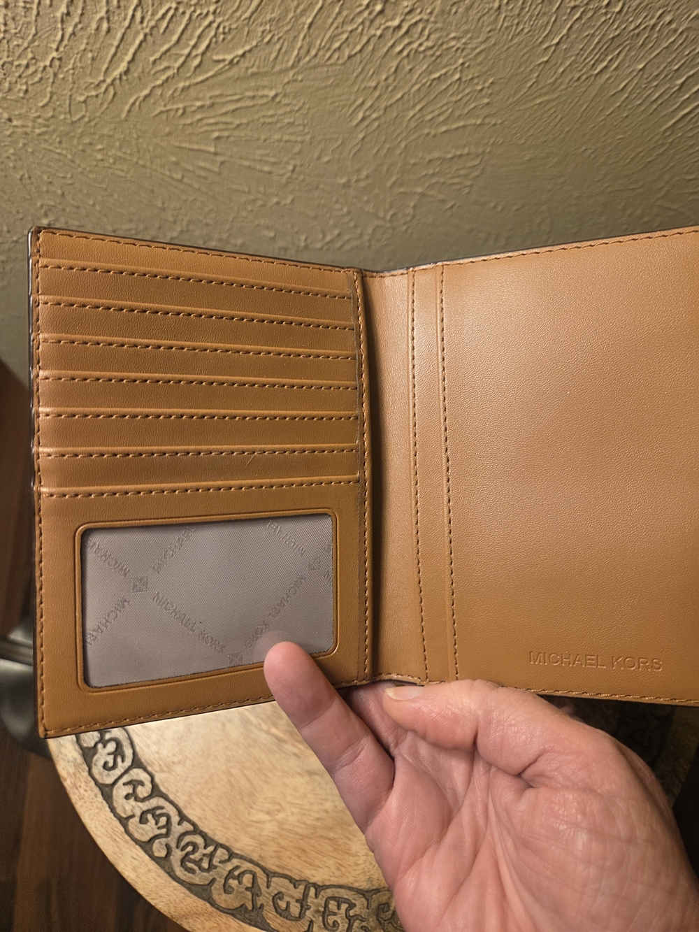 Michael Kors Brown Logo Travel/ Passport Wallet - Picture 5 of 5